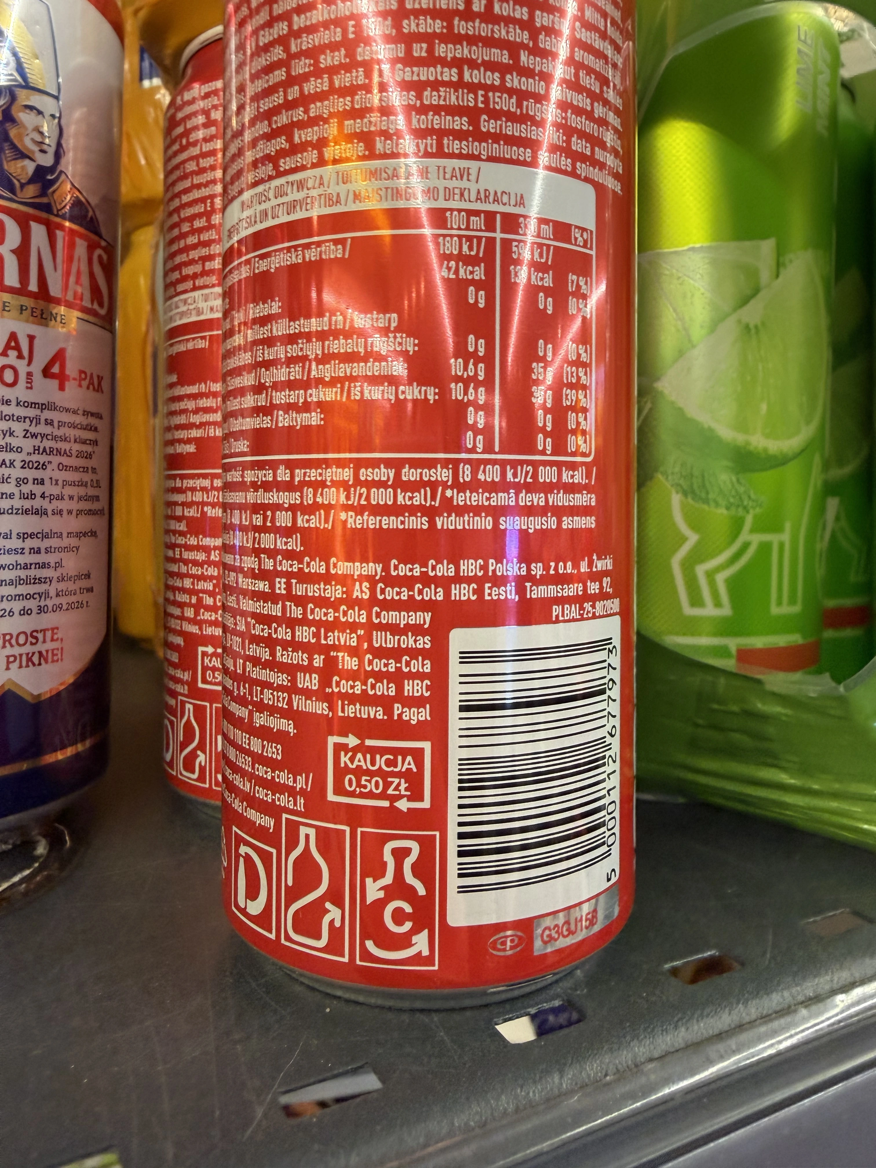 Oznaczenie kaucji na etykiecie opakowania objętego polskim systemem kaucyjnym